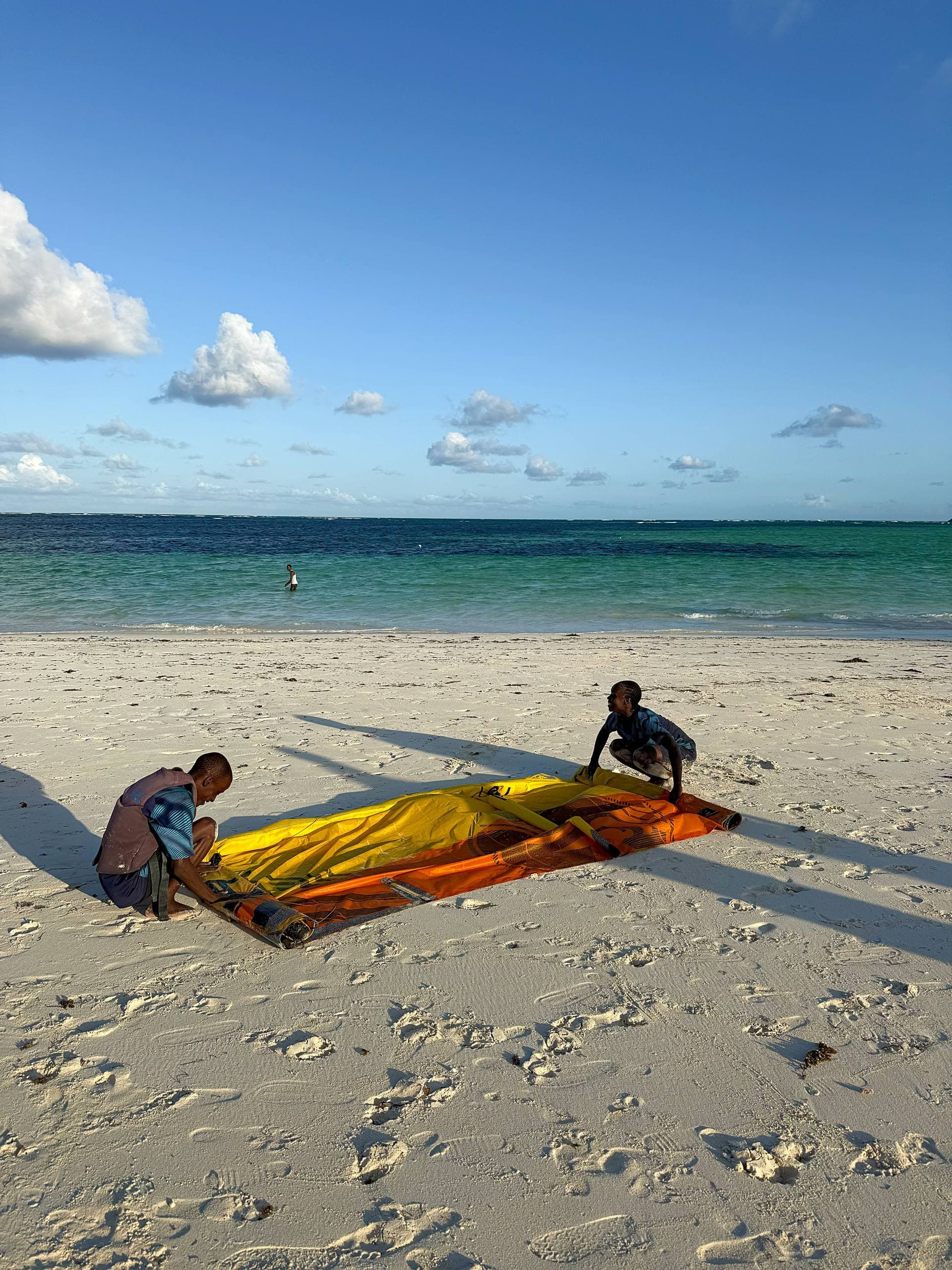 Scholarship riders on the water at Watamu